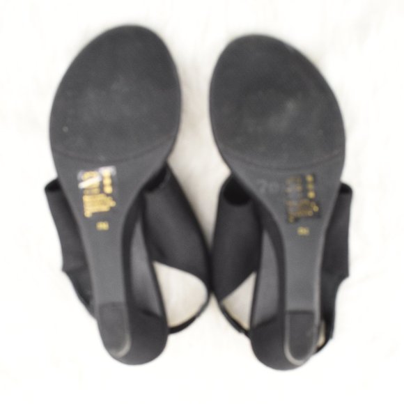 New York Transit Slingback Black Size 8 Pineapple - Picture 6 of 7